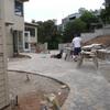 The paver pathway and wall constructioin are complete. Some hadscape coloring has yet to take place but we're close.
